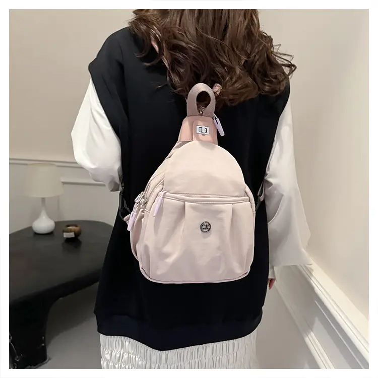 Light Pink Multifunctional Backpack for Daily Use — feature 26