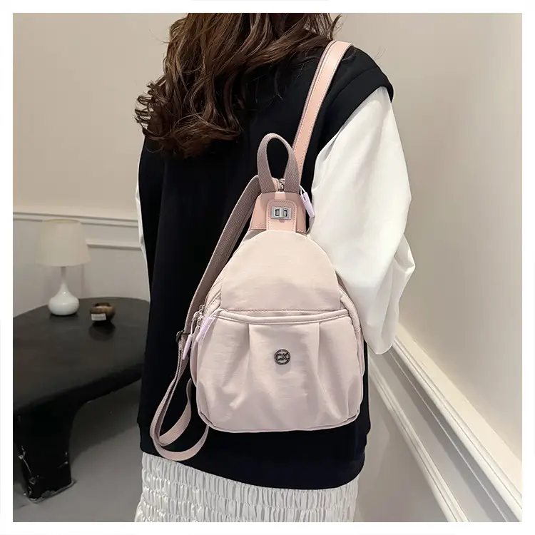 Light Pink Multifunctional Backpack for Daily Use — feature 27