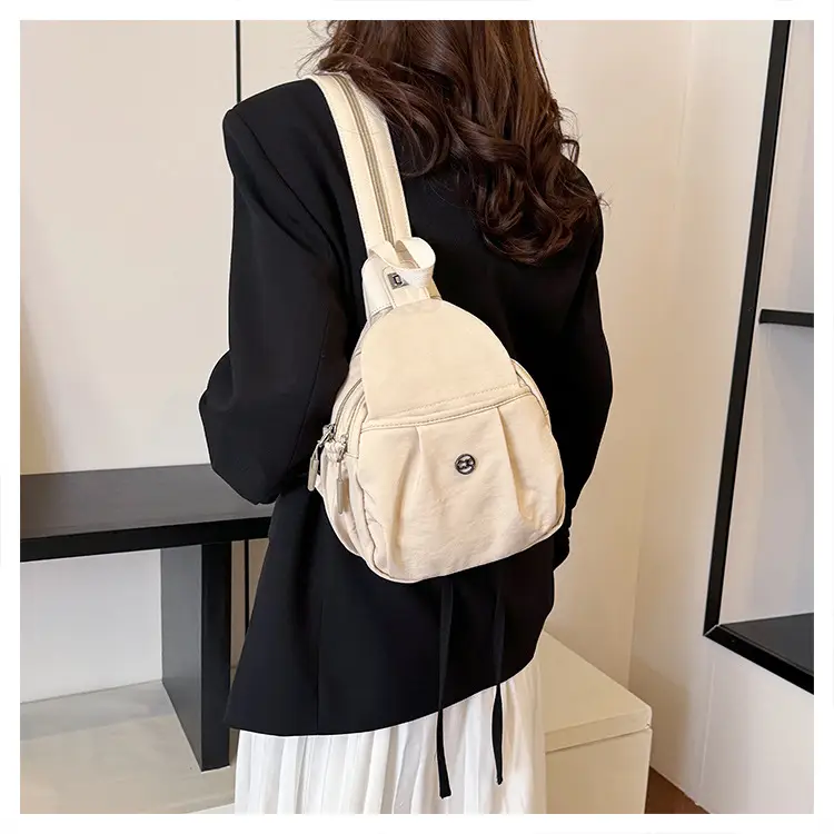 Light Pink Multifunctional Backpack for Daily Use — feature 28