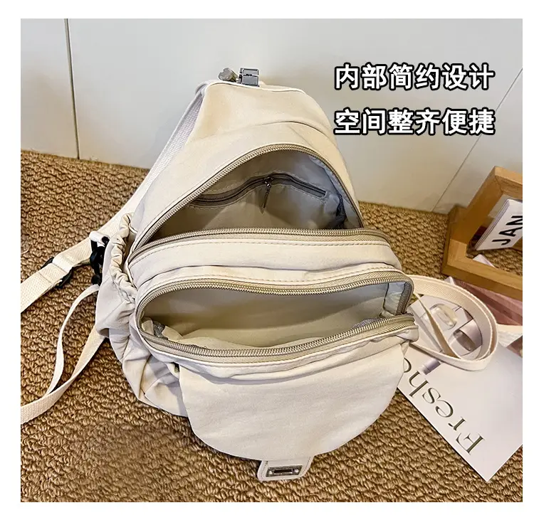 Light Pink Multifunctional Backpack for Daily Use — feature 9