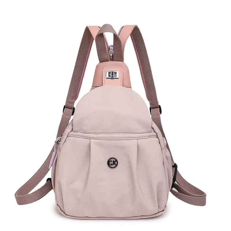 Light Pink Multifunctional Backpack for Daily Use - Image 3
