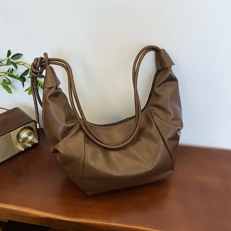 Retro Elegant Crossbody Bags Large Capacity Leather Goods - Image 6