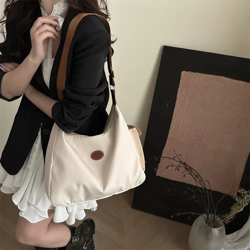 Women Casual Crossbody Bag Olive Green Nylon 2025