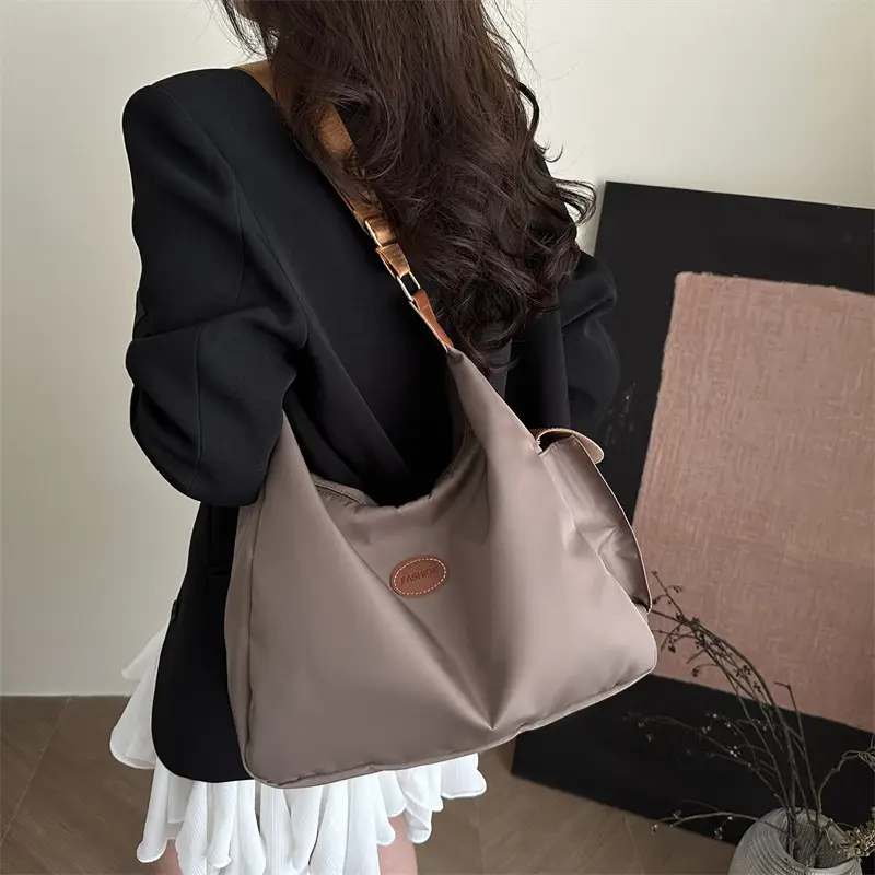 Women Casual Crossbody Bag Olive Green Nylon 2025