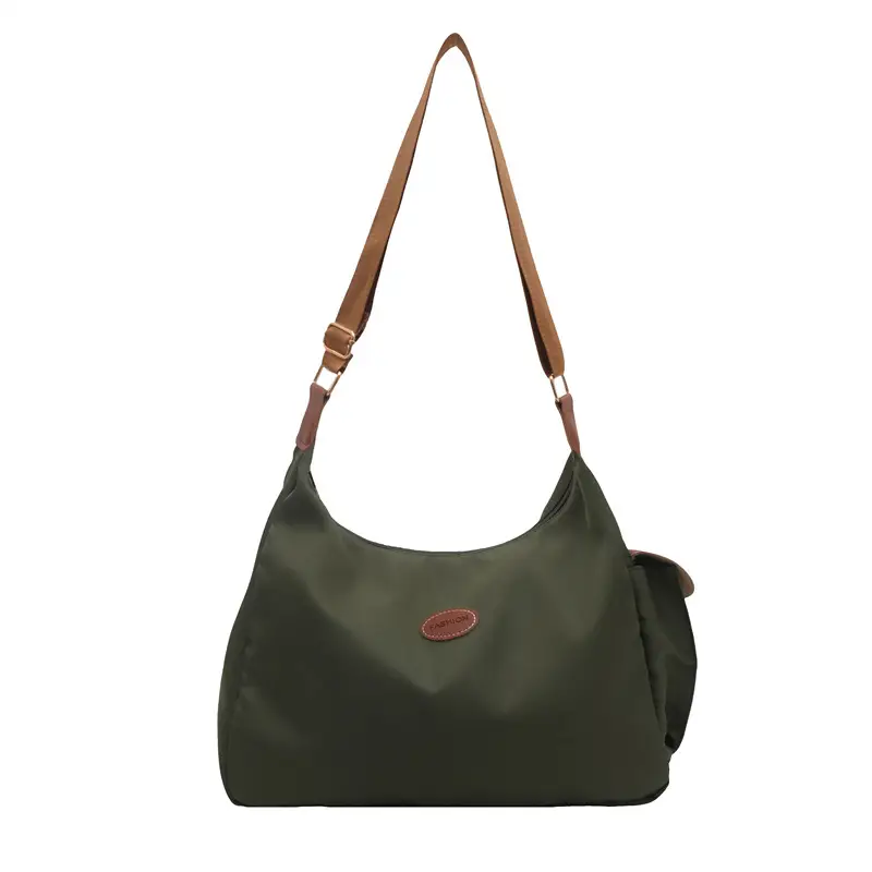 Women Casual Crossbody Bag Olive Green Nylon 2025