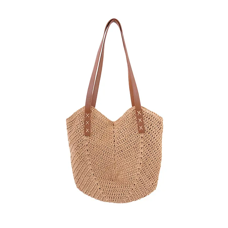 New Ins-Style Straw Bag Large Capacity Beach Wear Resistant