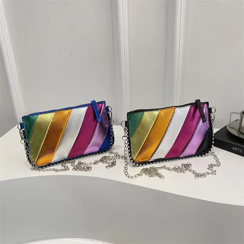 Rainbow Chain Crossbody Bag for Women 2025 - Image 6
