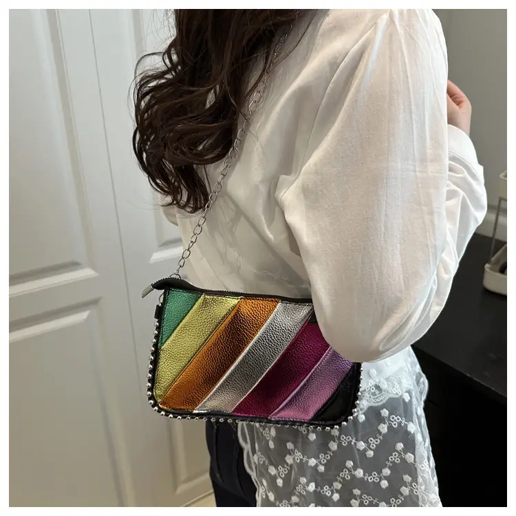 Rainbow Chain Crossbody Bag for Women 2025 — feature 11
