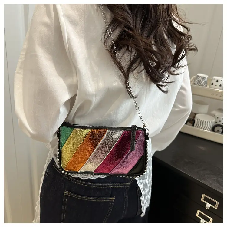 Rainbow Chain Crossbody Bag for Women 2025 — feature 12