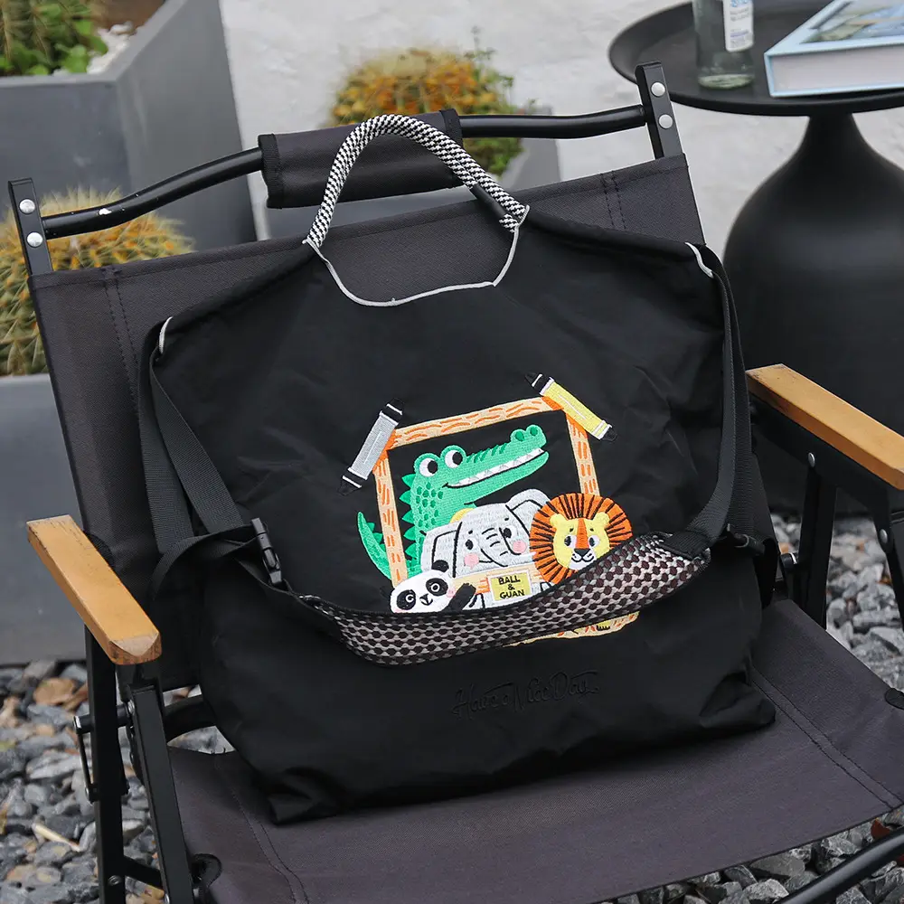 Japanese Cartoon Cartoon Tote Bag Black Nylon Women's Shoulder Bag - Image 31