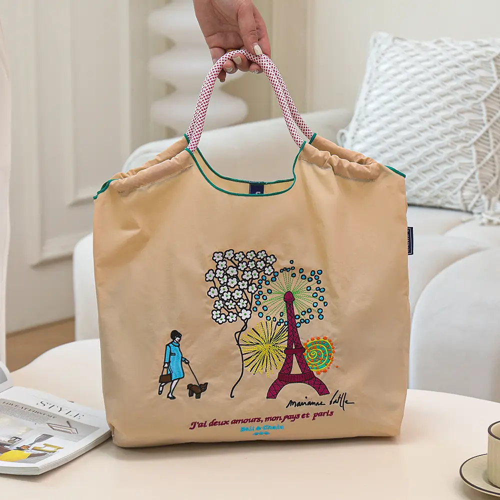 2025 Korean Style Cartoon Embroidered Canvas Bag