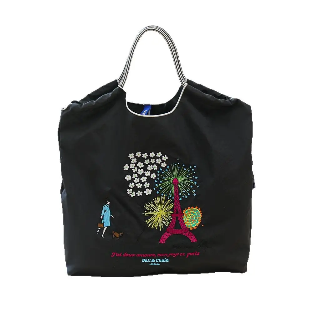2025 Korean Style Cartoon Embroidered Canvas Bag