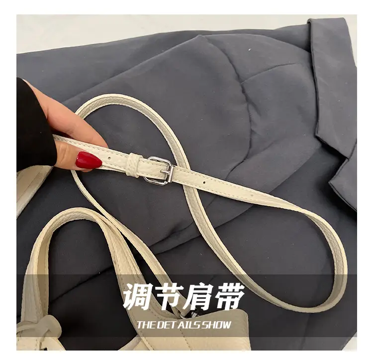 Women's 2-Piece Cream Leather Hand & Shoulder Bag Set — feature 9