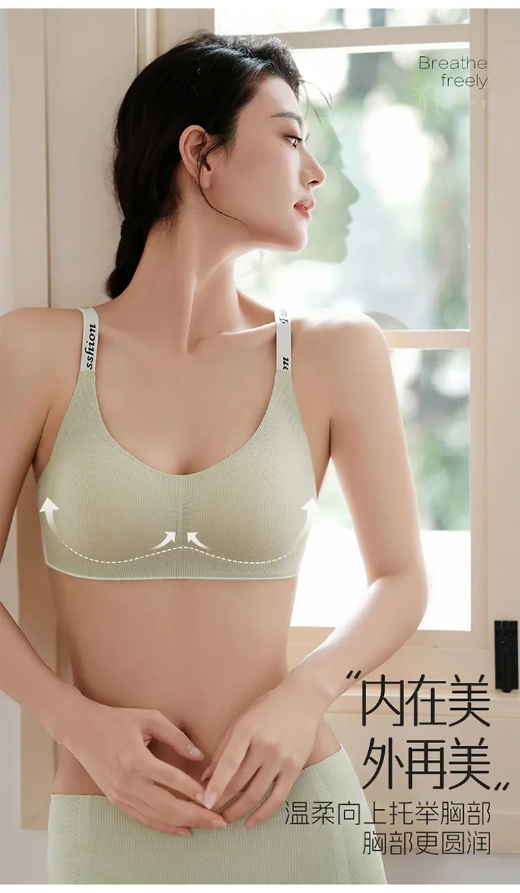 Black Letter Strap Non-Rimmed Sports Bra Women — feature 12