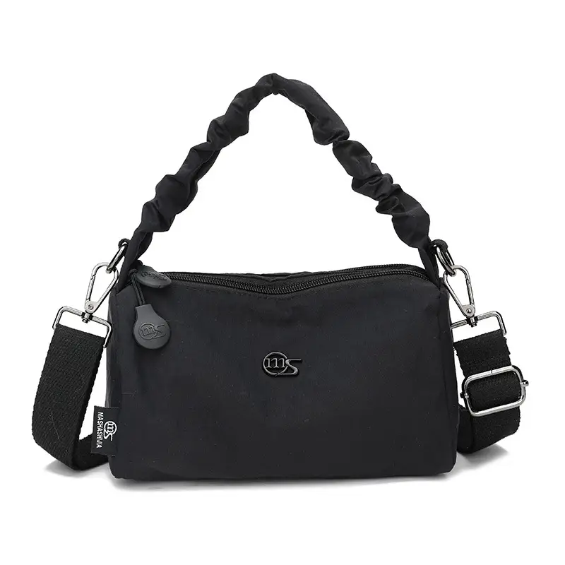 Women's Waterproof Nylon Shoulder Bag Beige - Image 2