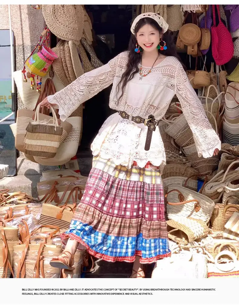 Vintage Belted Chain Hong Kong Style Women Dress — feature 2