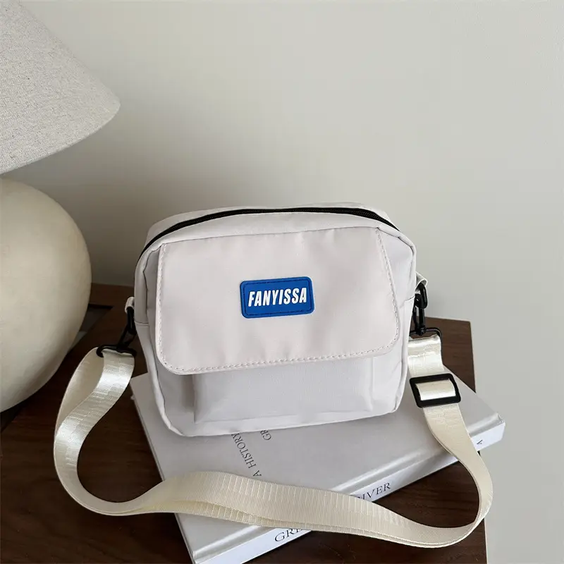 Women Casual Crossbody Bag Black Beige Student Luggage - Image 8