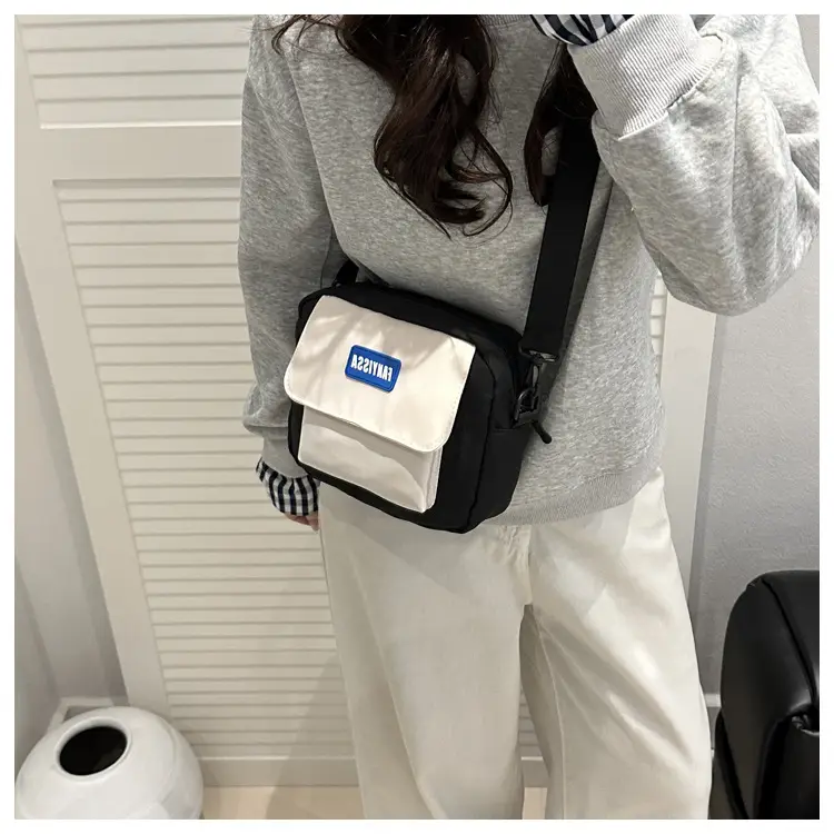 Women Casual Crossbody Bag Black Beige Student Luggage — feature 14