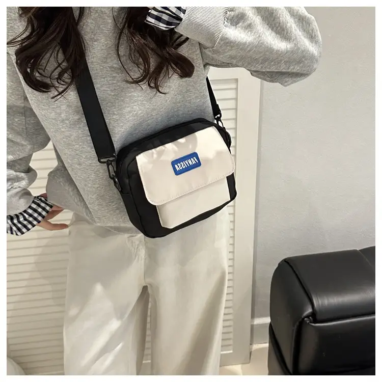 Women Casual Crossbody Bag Black Beige Student Luggage — feature 15
