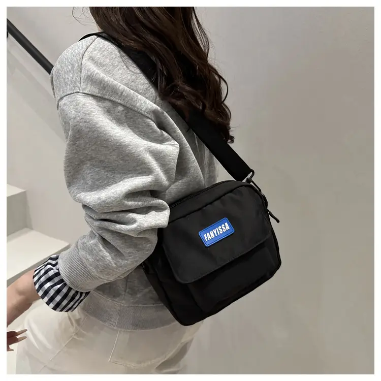 Women Casual Crossbody Bag Black Beige Student Luggage — feature 17