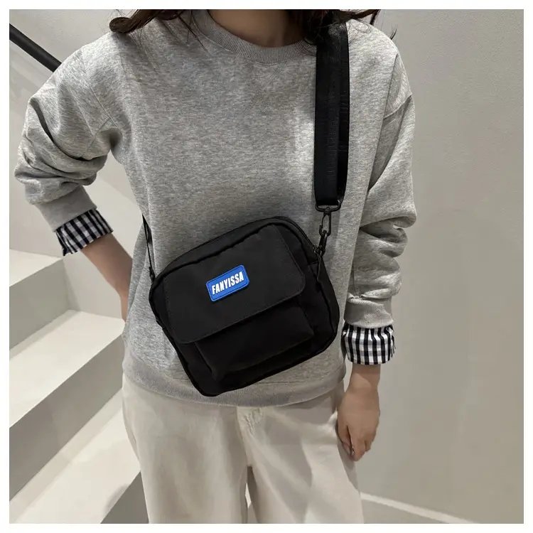 Women Casual Crossbody Bag Black Beige Student Luggage — feature 18