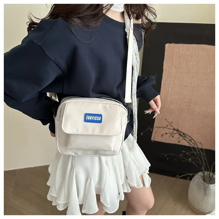 Women Casual Crossbody Bag Black Beige Student Luggage — feature 8