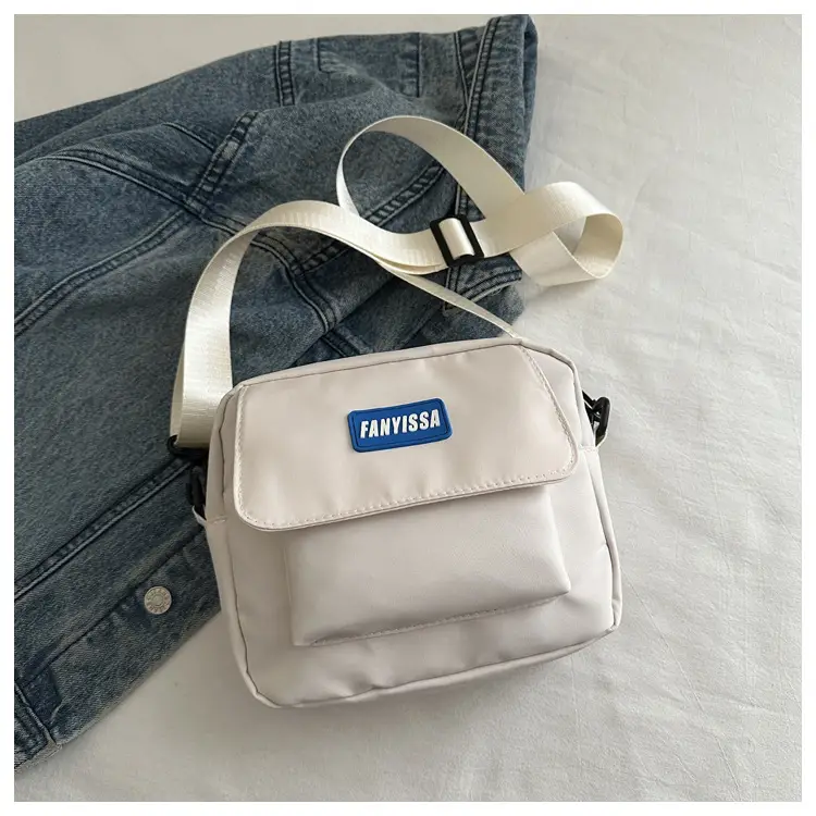 Women Casual Crossbody Bag Black Beige Student Luggage - Image 4
