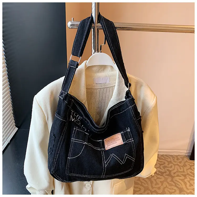 Denim Vintage Crossbody Bag Blue Vintage Style — feature 20