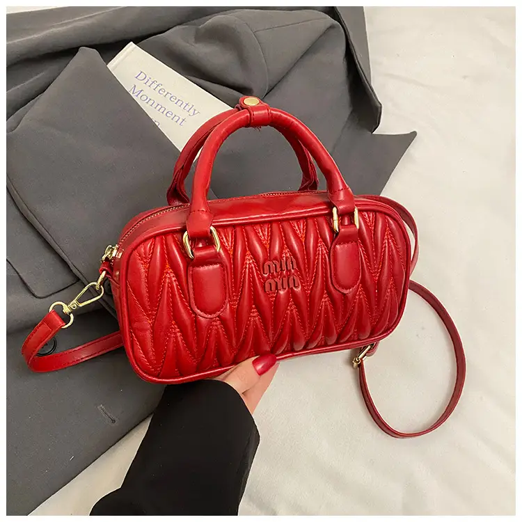 2026 Quilted Crossbody Bag for Women in Pink - Image 4