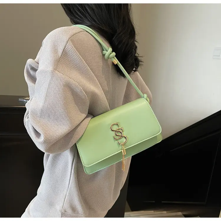 Minimalist Armpit Bag for Women 2025 New Spring Elegant Commuter Shoulder Bag Fashion Letter Tassel Handbag — feature 17