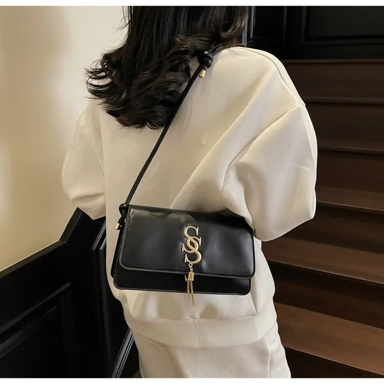 Minimalist Armpit Bag for Women 2025 New Spring Elegant Commuter Shoulder Bag Fashion Letter Tassel Handbag — feature 19