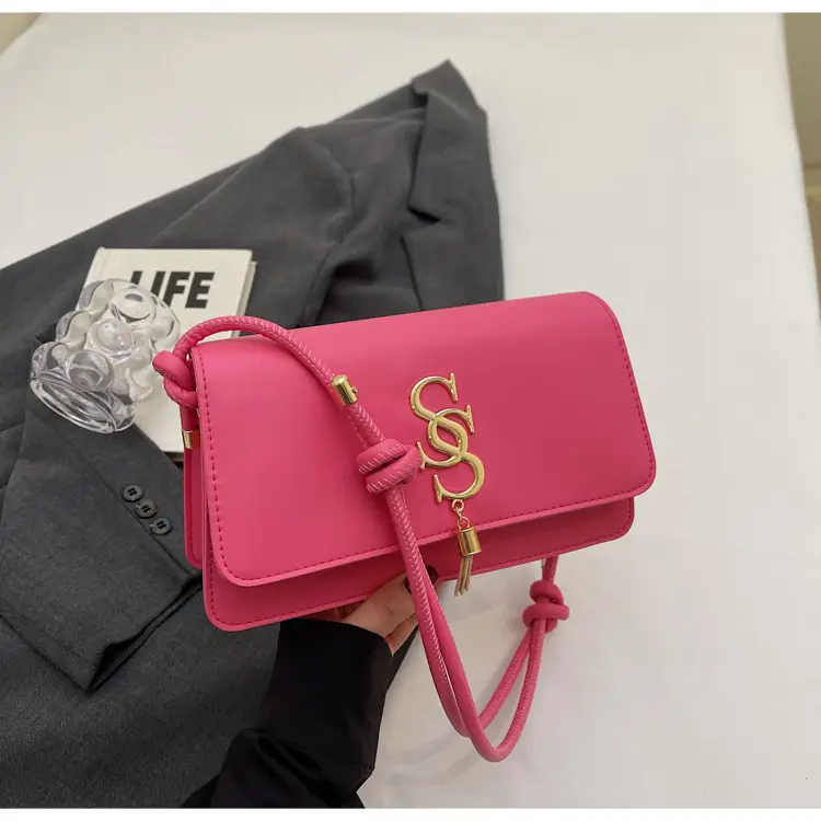 Minimalist Armpit Bag for Women 2025 New Spring Elegant Commuter Shoulder Bag Fashion Letter Tassel Handbag — feature 20