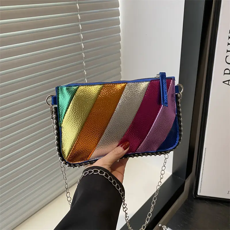 Korean Style Stitching Chain Bag for Women - Image 5