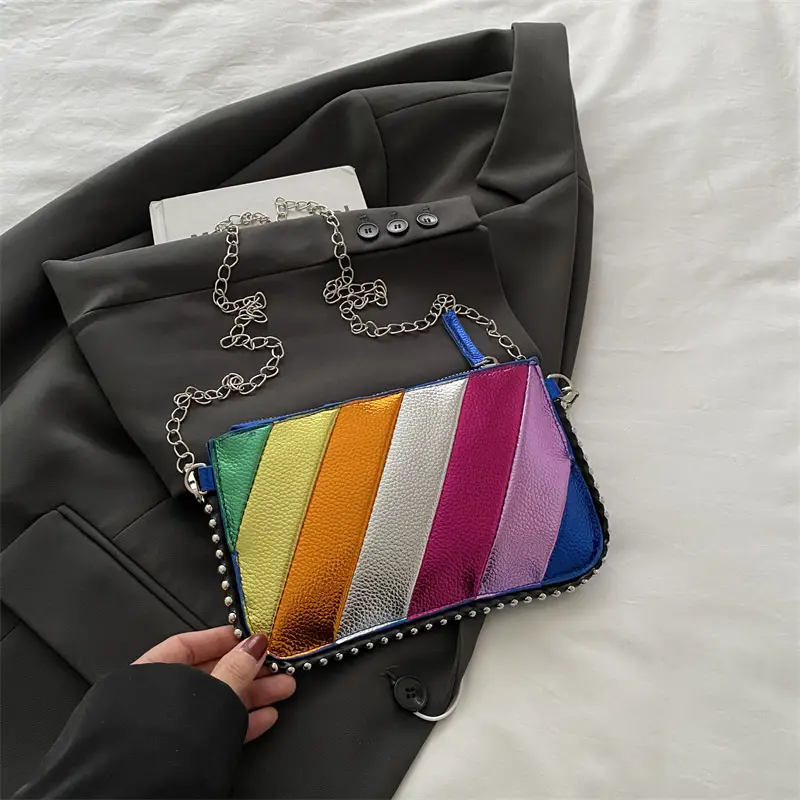 Korean Style Stitching Chain Bag for Women - Image 2