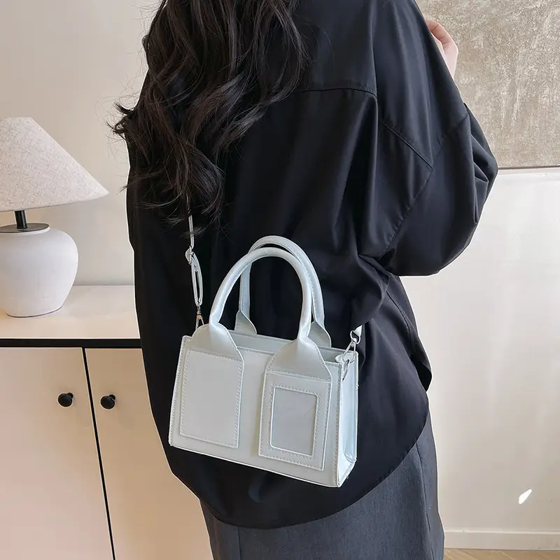 White Korean Style Satchel Bag for Women - Image 6