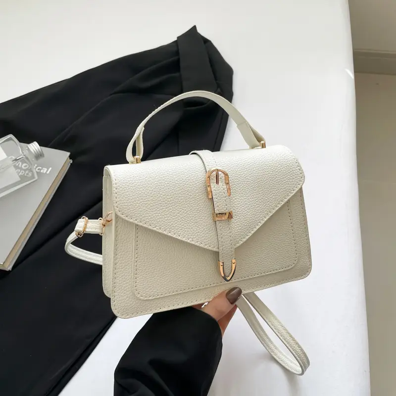 Women's White Square Crossbody Bag 2025 Spring - Image 2