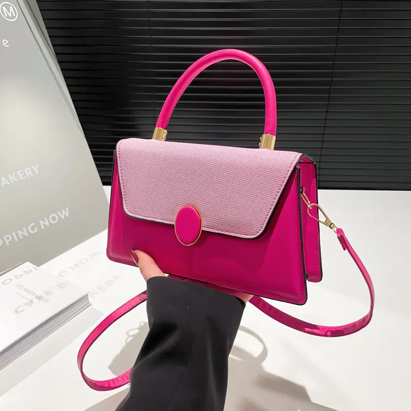 Women's Contrast Color Shoulder Bags 2025 Spring - Image 7