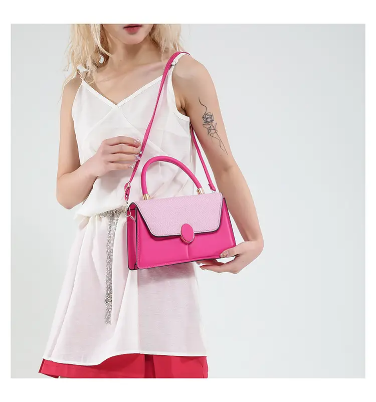 Women's Contrast Color Shoulder Bags 2025 Spring — feature 10