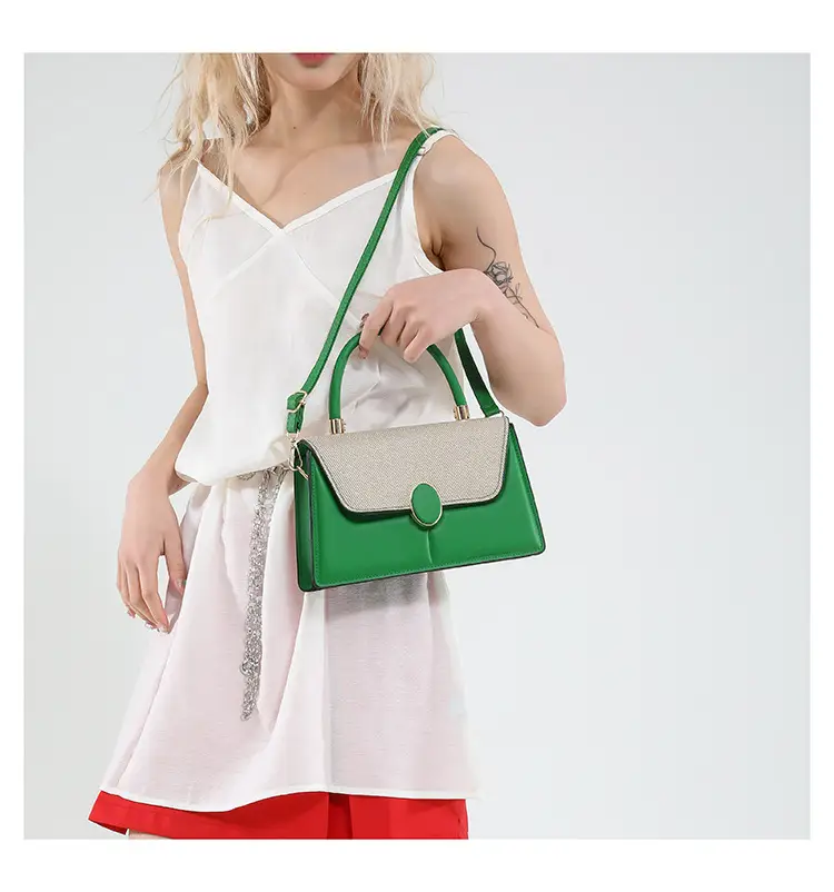 Women's Contrast Color Shoulder Bags 2025 Spring — feature 14
