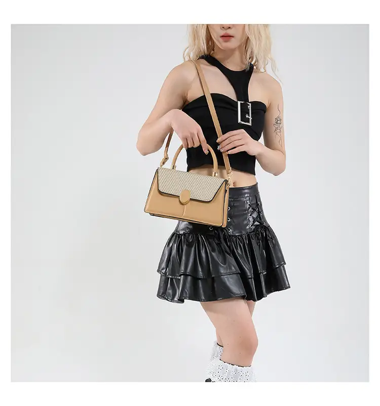 Women's Contrast Color Shoulder Bags 2025 Spring — feature 17