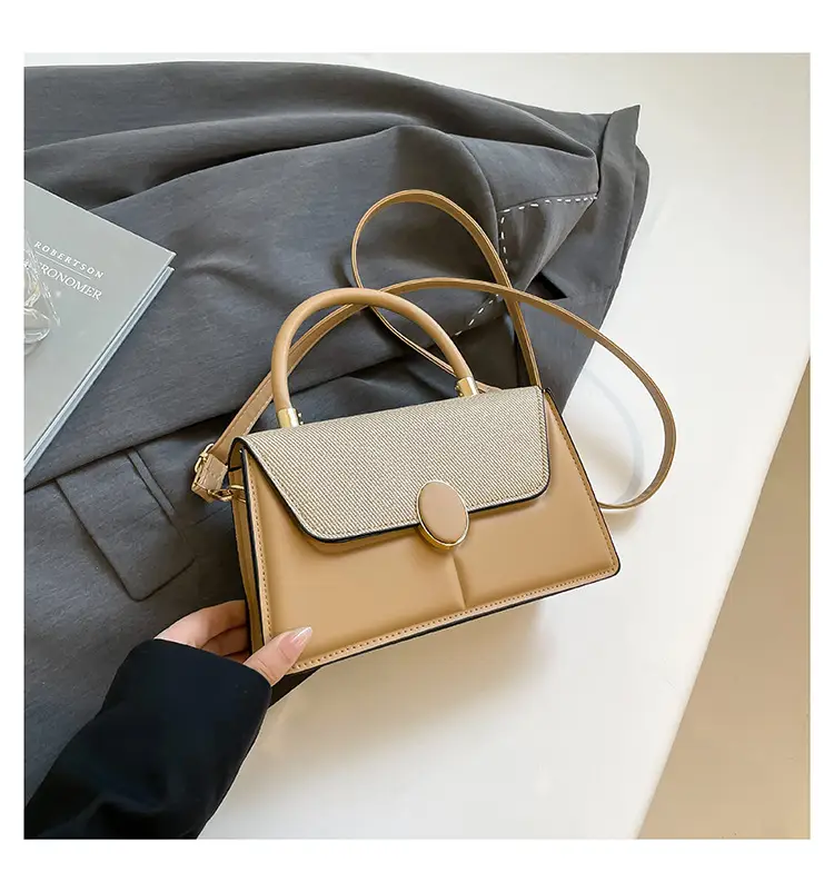 Women's Contrast Color Shoulder Bags 2025 Spring - Image 5