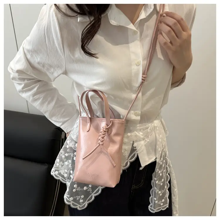 White Korean Style Mobile Phone Bag for Women — feature 14