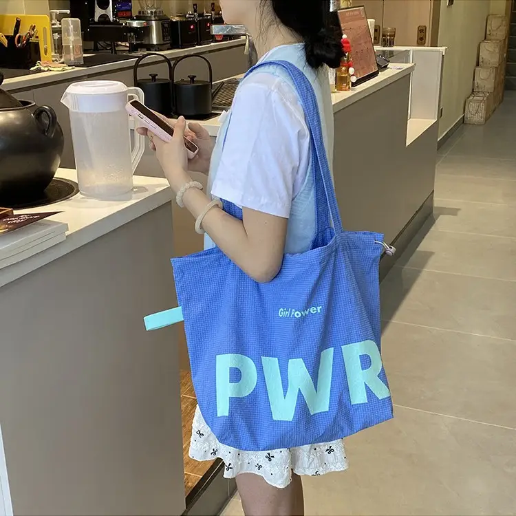 2025 Drawstring Shoulder Bags with Retro Letter Print - Image 7