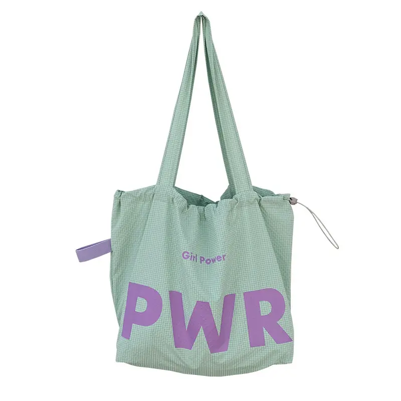 2025 Drawstring Shoulder Bags with Retro Letter Print - Image 8