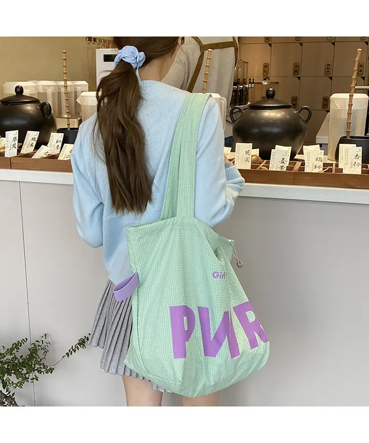 2025 Drawstring Shoulder Bags with Retro Letter Print — feature 10