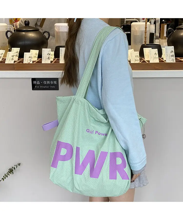 2025 Drawstring Shoulder Bags with Retro Letter Print — feature 11
