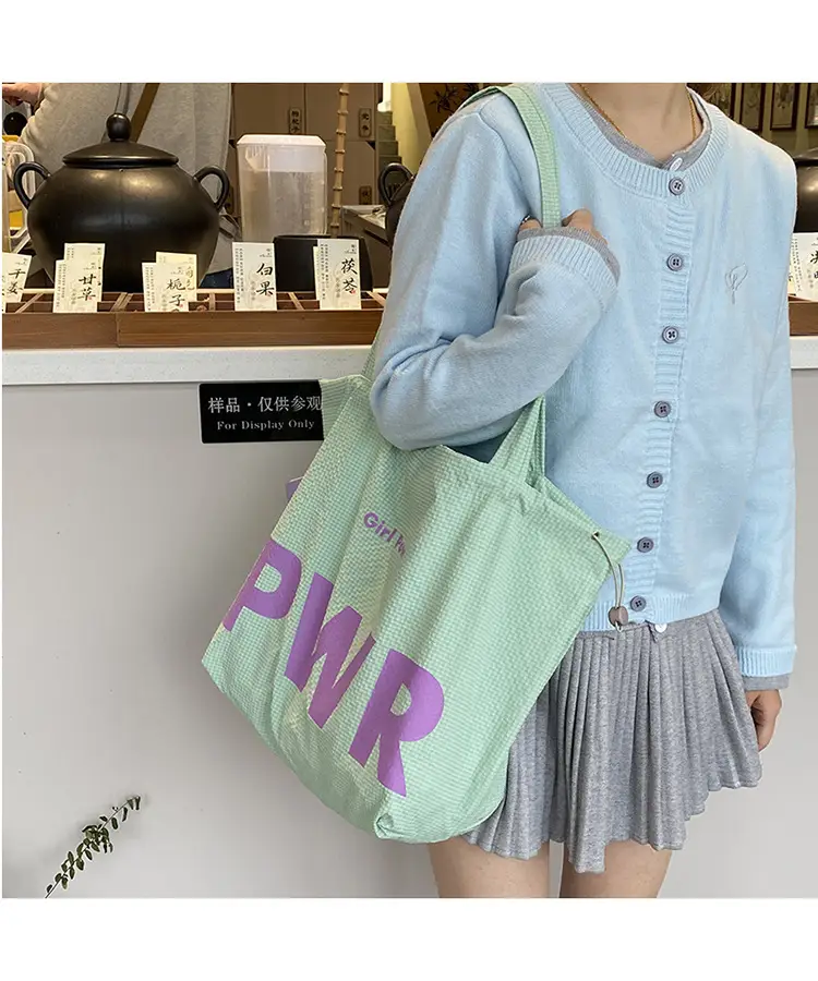2025 Drawstring Shoulder Bags with Retro Letter Print — feature 12