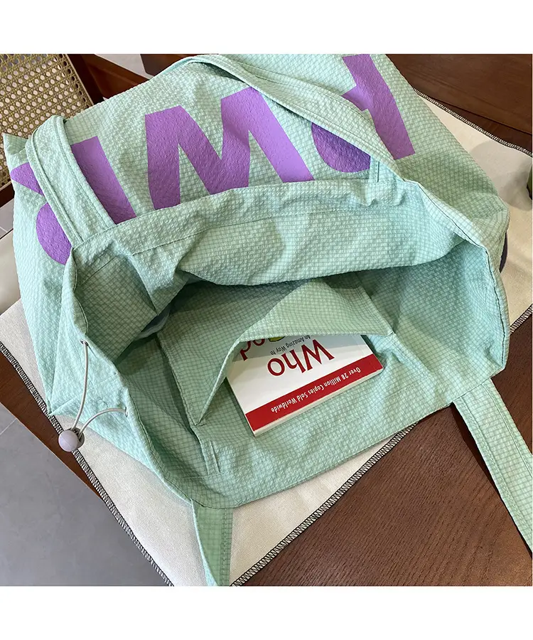 2025 Drawstring Shoulder Bags with Retro Letter Print — feature 17