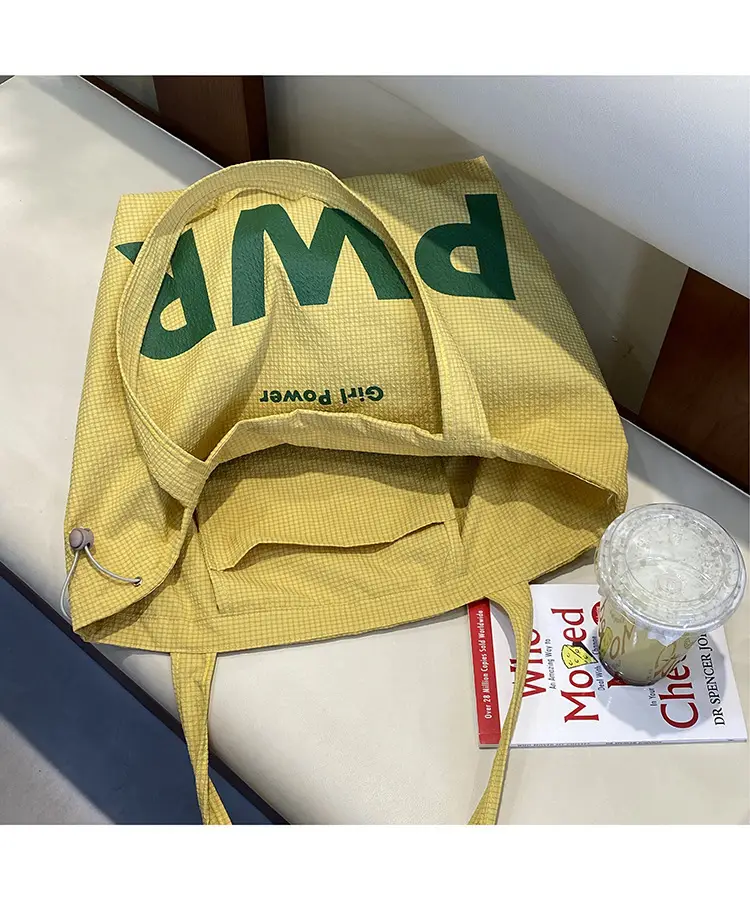 2025 Drawstring Shoulder Bags with Retro Letter Print — feature 29