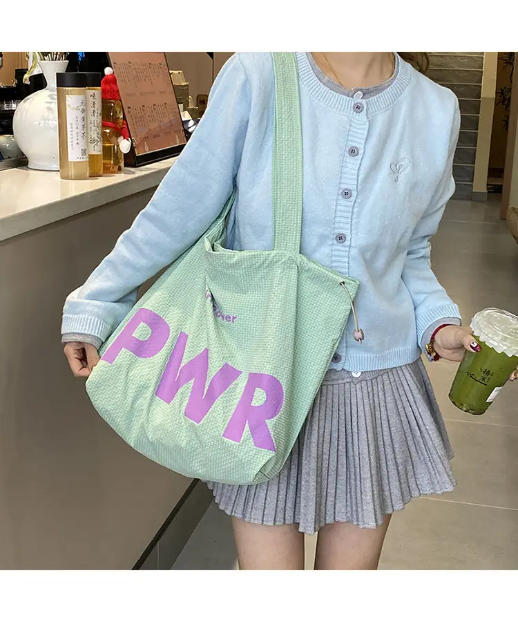 2025 Drawstring Shoulder Bags with Retro Letter Print — feature 5